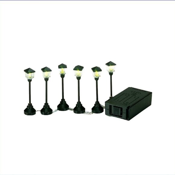 DEPARTMENT 56 - Village Accessories Series - Street Lamp Set - In Original Box - Picture 1 of 8